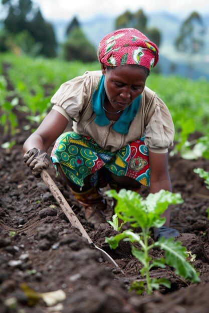 African woman farmer